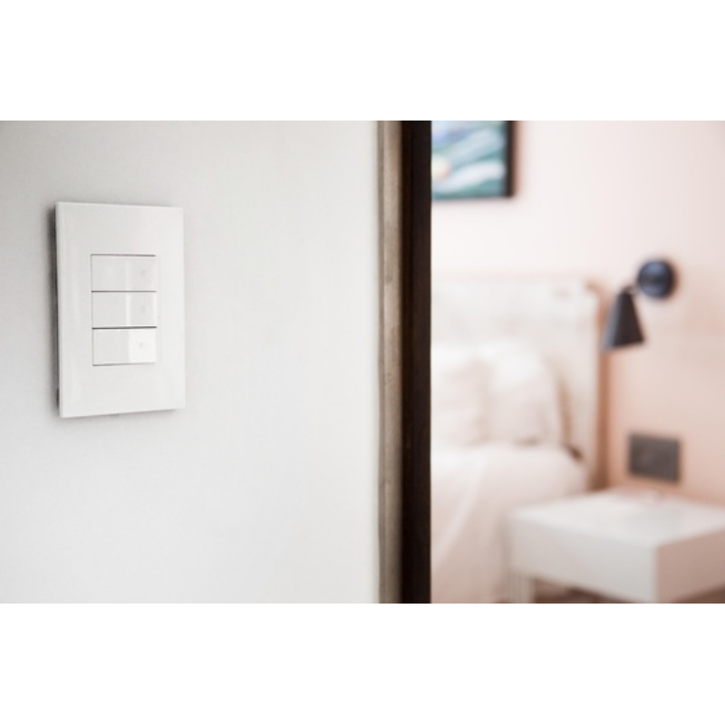 Adorne AWP Screwless Wall Plate with Microban, Matte White