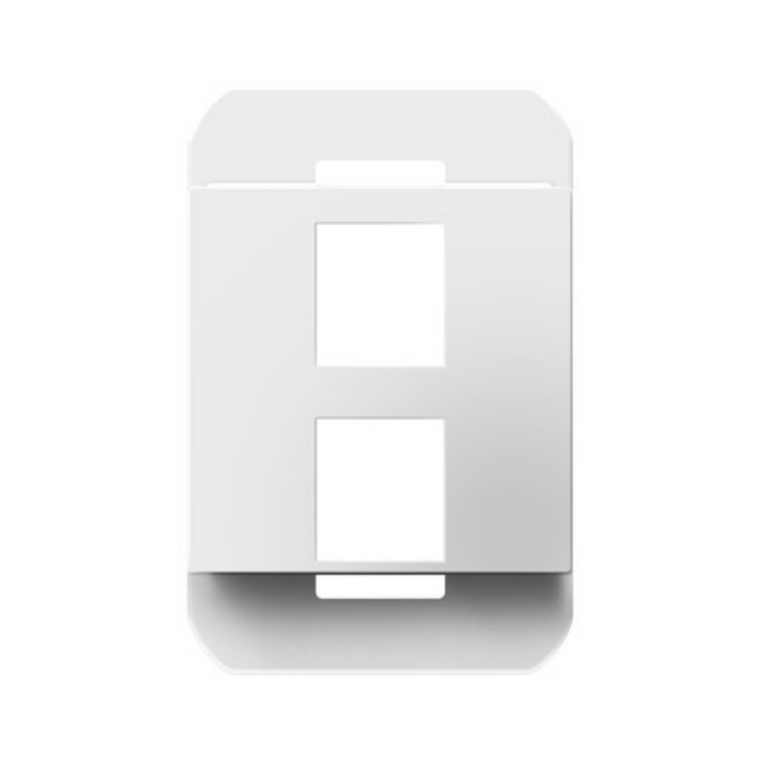 Adorne AC2PF 2-Port Keystone Frame - White