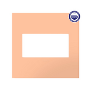 Adorne AWP Screwless Wall Plate with Microban, Peachy - 2 Gang