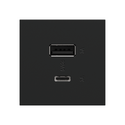 Adorne ARUSB2AC6 15W Ultra-Fast USB Type-A/C Outlet Module, 125V - Graphite