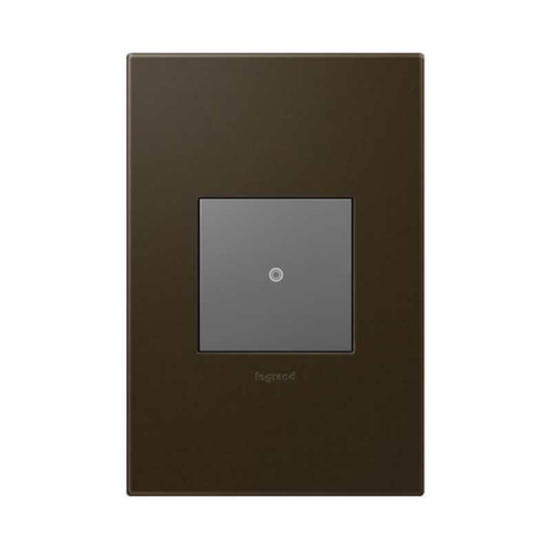 Adorne AWP Screwless Wall Plate with Microban, Bronze - 1 Gang