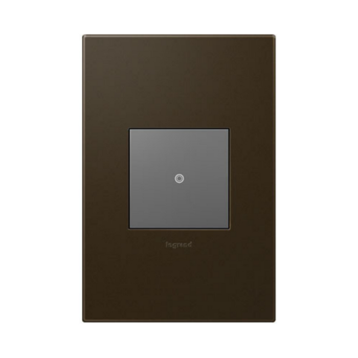 Adorne AWP Screwless Wall Plate with Microban, Bronze - 1 Gang
