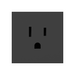 Adorne ARTR151 15A Single Tamper-Resistant Outlet, 125V - Graphite