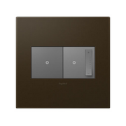 Adorne AWP Screwless Wall Plate with Microban, Bronze - 2 Gang