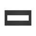 Adorne AWC Screwless Wall Plate, Satin Black - 4 Gang
