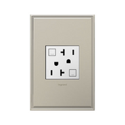 Adorne AGFTR2202 Tamper-Resistant 20A Duplex Self-Test GFCI Receptacles, 125V - White