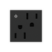 Adorne ARCD152 15A Tamper-Resistant Dual-Controlled Outlet, 125V - Graphite