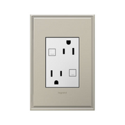 Adorne AGFTR2153 Plus Size Tamper-Resistant 15A Duplex Self-Test GFCI Receptacles, 125V - White