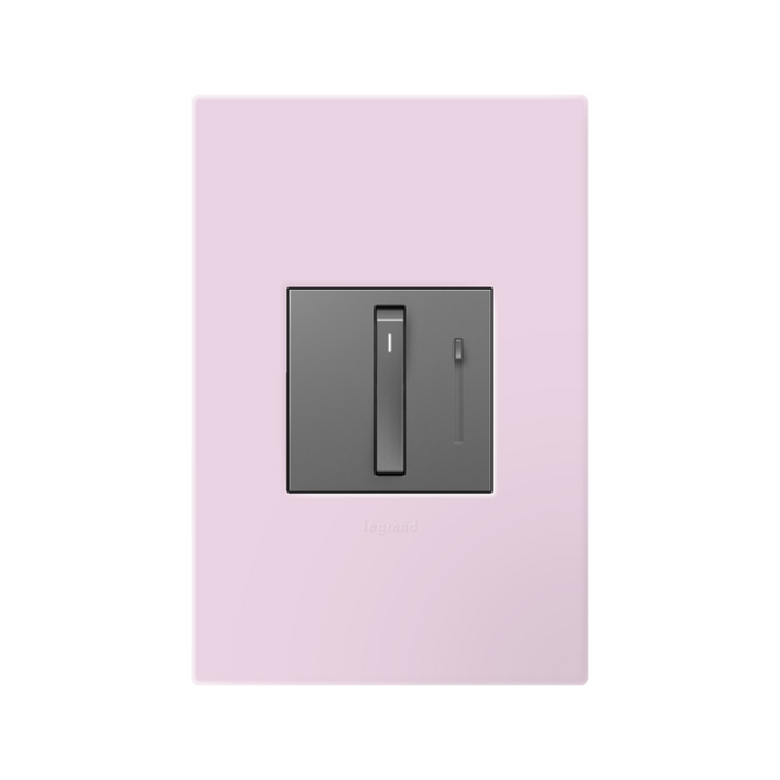 Adorne AWP Screwless Wall Plate with Microban, Rosa - 1 Gang
