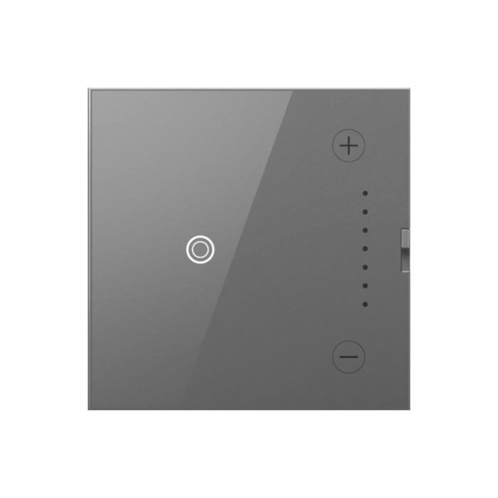 Adorne ADTH4FBL3P 0-10V Touch Dimmer with Microban, 120/277V - Magnesium