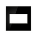 Adorne AWM Screwless Wall Plate, Mirror Black - 2 Gang