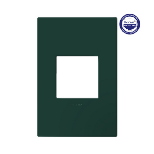 Adorne AWP Screwless Wall Plate with Microban, Evergreen - 1 Gang
