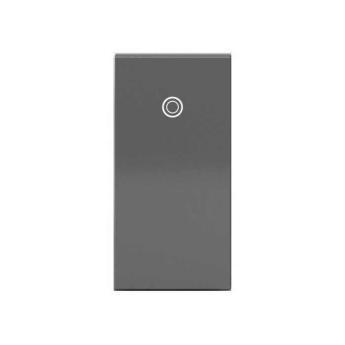 Adorne ASPD1531 Half Size Paddle Switch with Microban, Single-Pole/3-Way, 120/277V - Magnesium