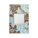 Adorne AWM Screwless Wall Plate, Custom with White Trim - 1 Gang