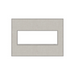 Adorne AWM Screwless Wall Plate, True Linen - 3 Gang