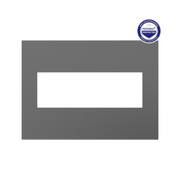 Adorne AWP Screwless Wall Plate with Microban, Magnesium - 4 Gang