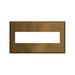 Adorne AWC Screwless Wall Plate, Coffee - 4 Gang