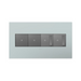 Adorne AWP Screwless Wall Plate with Microban, Pale Blue - 4 Gang
