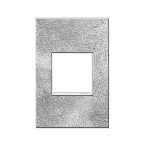 Adorne AWM Screwless Wall Plate, Spiraled Stainless - 1 Gang