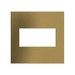 Adorne AWC Screwless Wall Plate, Brushed Satin Brass - 2 Gang