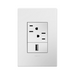 Adorne AWM Screwless Wall Plate, Mirror White - 1+ Gang