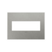Adorne AWC Screwless Wall Plate, Brushed Stainless Steel - 3 Gang
