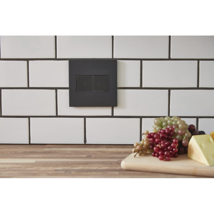 Adorne AWC Screwless Wall Plate, Satin Black