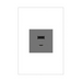 Adorne ARUSB2AC6 15W Ultra-Fast USB Type-A/C Outlet Module, 125V - Magnesium