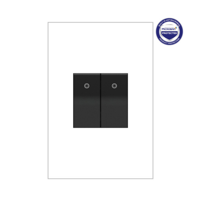 Adorne ASPD1531 Half Size Paddle Switch with Microban, Single-Pole/3-Way, 120/277V - Graphite