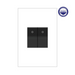Adorne ASPD1531 Half Size Paddle Switch with Microban, Single-Pole/3-Way, 120/277V - Graphite