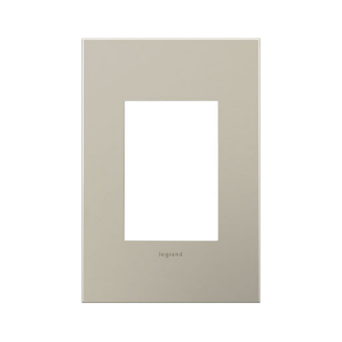 Adorne AWC Screwless Wall Plate, Satin Nickel - 1+ Gang