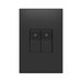 Adorne ASPD1531 Half Size Paddle Switch with Microban, Single-Pole/3-Way, 120/277V - Graphite