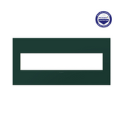 Adorne AWP Screwless Wall Plate with Microban, Evergreen - 5 Gang