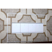 Adorne AWM Screwless Wall Plate, Custom with White Trim