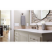 Adorne AWM Screwless Wall Plate, Mirror White on White