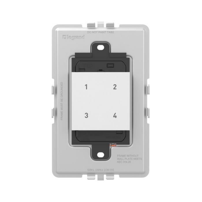 Adorne WNACB40 Wireless Smart Scene Switch with Netatmo, 120V - White