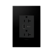 Adorne ARTRUSB206AC 15W Tamper-Resistant Ultra-Fast USB Type-A/C Outlet, 20A - Graphite