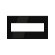 Adorne AWC Screwless Wall Plate, Black Nickel - 4 Gang