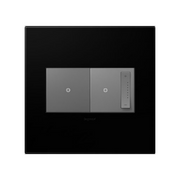 Adorne AWP Screwless Wall Plate, Black Ink - 2 Gang
