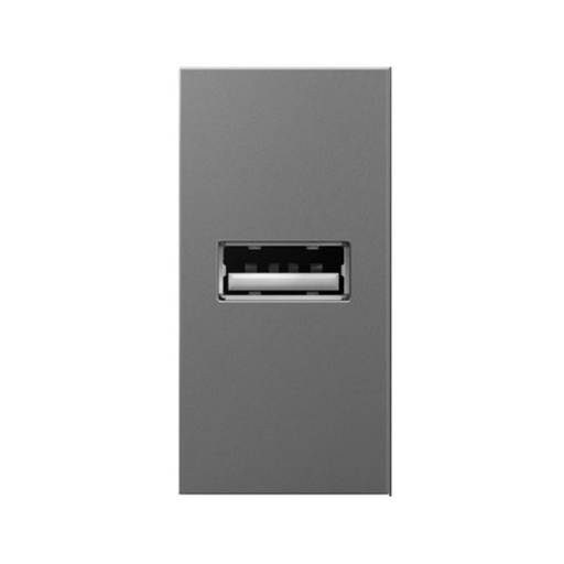 Adorne ARUSB USB Outlet, Type A, Half-Size, Magnesium