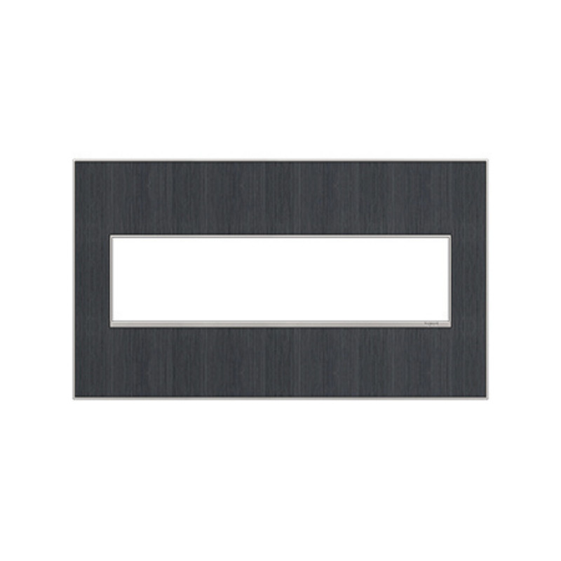 Adorne AWM Screwless Wall Plate, Rustic Grey - 4 Gang