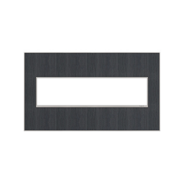 Adorne AWM Screwless Wall Plate, Rustic Grey - 4 Gang