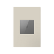 Adorne AWP Screwless Wall Plate with Microban, Oatmeal - 1 Gang