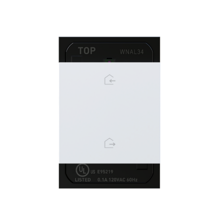 Adorne WNAL34 Wired Home/Away Smart Switch with Netatmo, SofTap, 120V, White