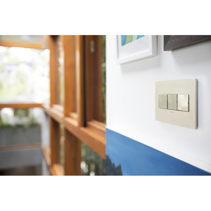Adorne AWC Screwless Wall Plate, Satin Nickel