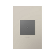 Adorne AWP Screwless Wall Plate with Microban, Greige - 1 Gang