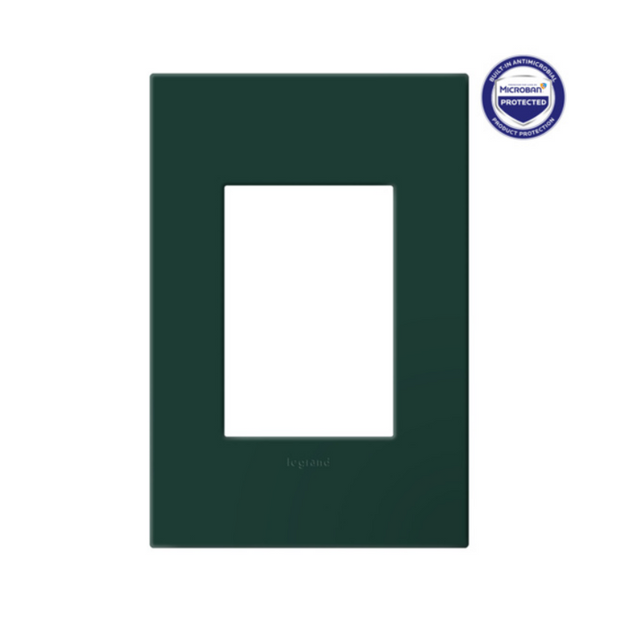 Adorne AWP Screwless Wall Plate with Microban, Evergreen - 1+ Gang
