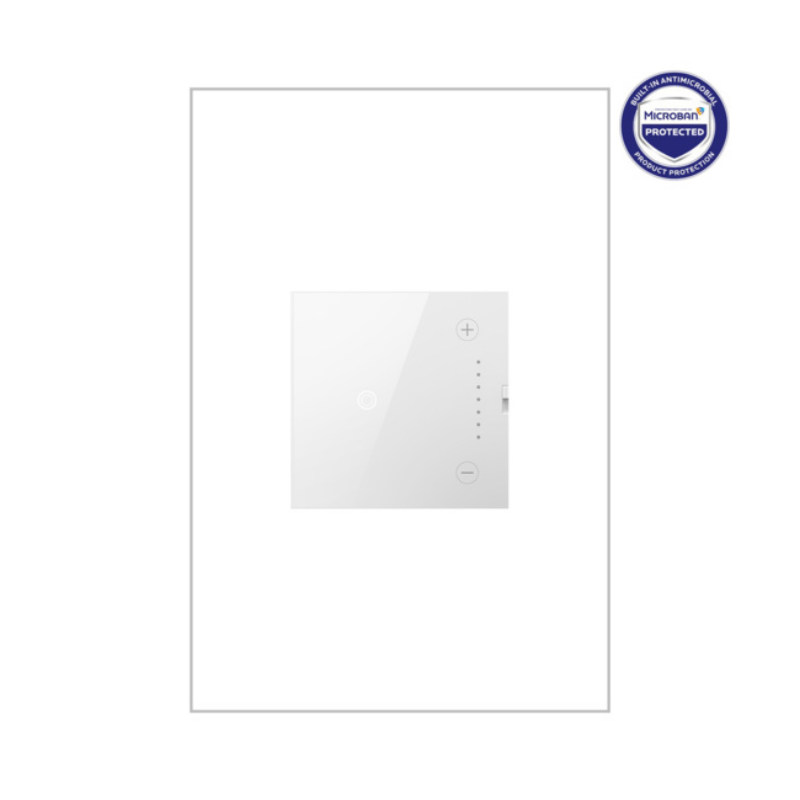 Adorne ADTH4FBL3P 0-10V Touch Dimmer with Microban, 120/277V - White
