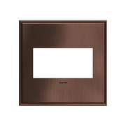Adorne AWC Screwless Wall Plate, Matte Antique Copper - 2 Gang