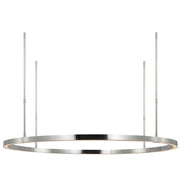 Visual Comfort MDCH539 Stagger Ring 36" LED Chandelier - Polished Stainless Steel